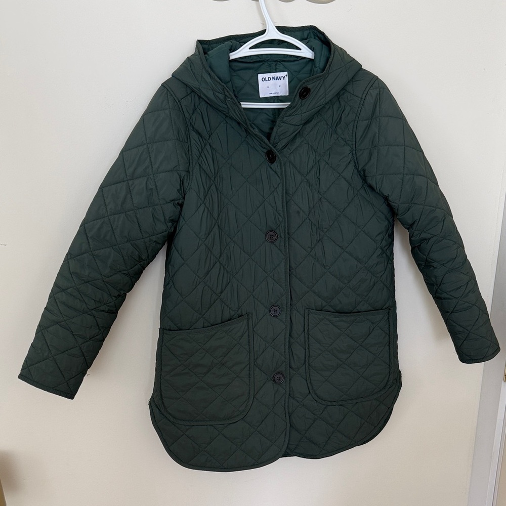 Old Navy Quilted Green Jacket